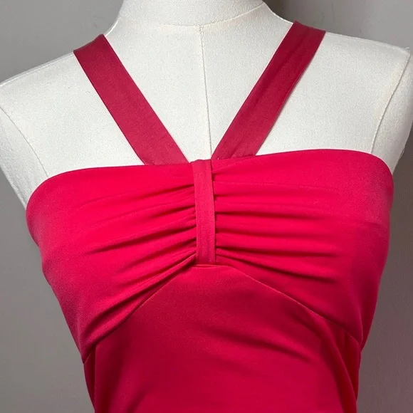 Y2K JODI KRISTOPHER Babydoll Strappy Ruched Midi Dress Party Going Out Mall Sz S - Picture 4 of 14